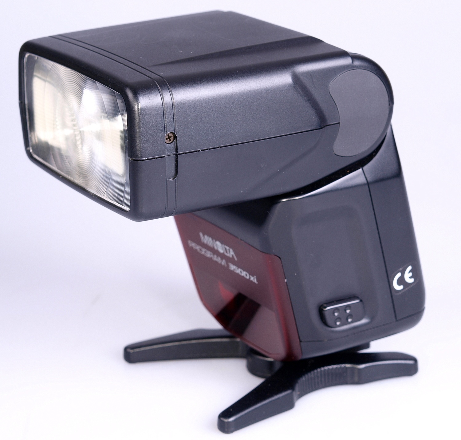 Minolta Program Flash unit 3500Xi with case and foot. Wide Angle