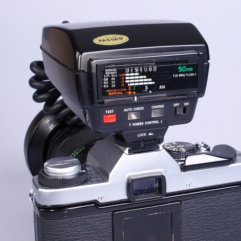Flash Macro Olympus OM T10 Ring Flash 2 – TTL, Made In Japan, Occasion