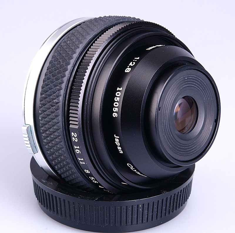 Olympus OM-System Zuiko Auto-Macro 38mm F2.8 lens. (new style 