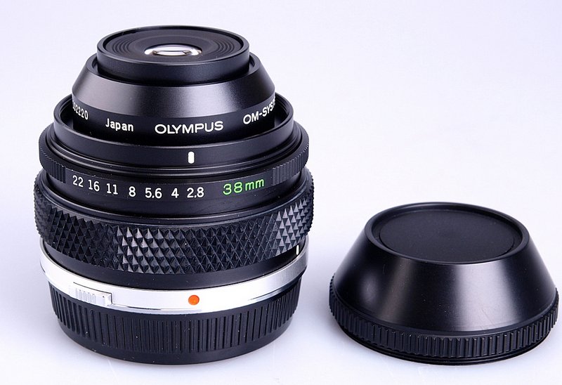 Olympus OM-System Zuiko Auto-Macro 38mm F2.8 lens. (new style 