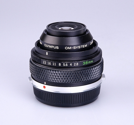 Olympus OM-System Zuiko Auto-Macro 38mm F2.8 lens. (new style