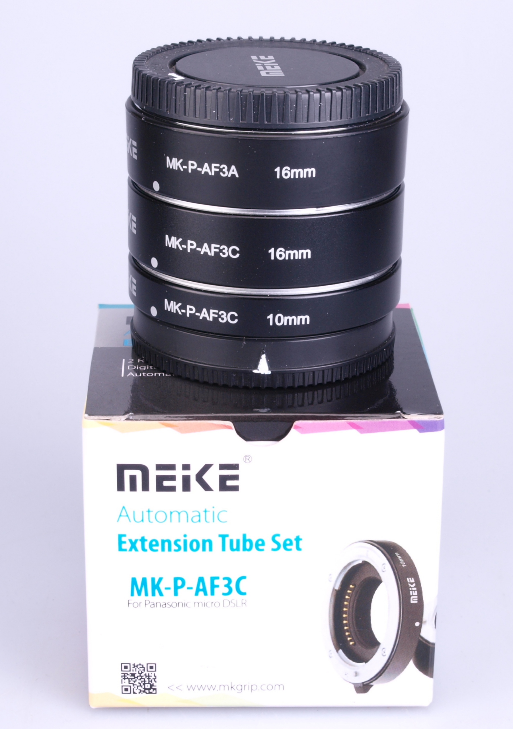 Meike Automatic Extension tube set for use with Olympus and Panasonic